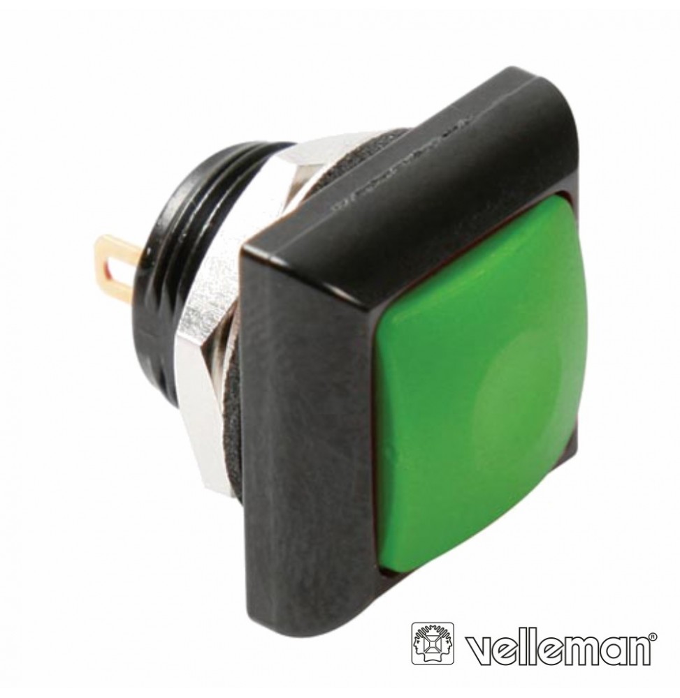 Interruptor Pressão Miniatura 1P Spst Off(On) Verde - Voltagem.pt