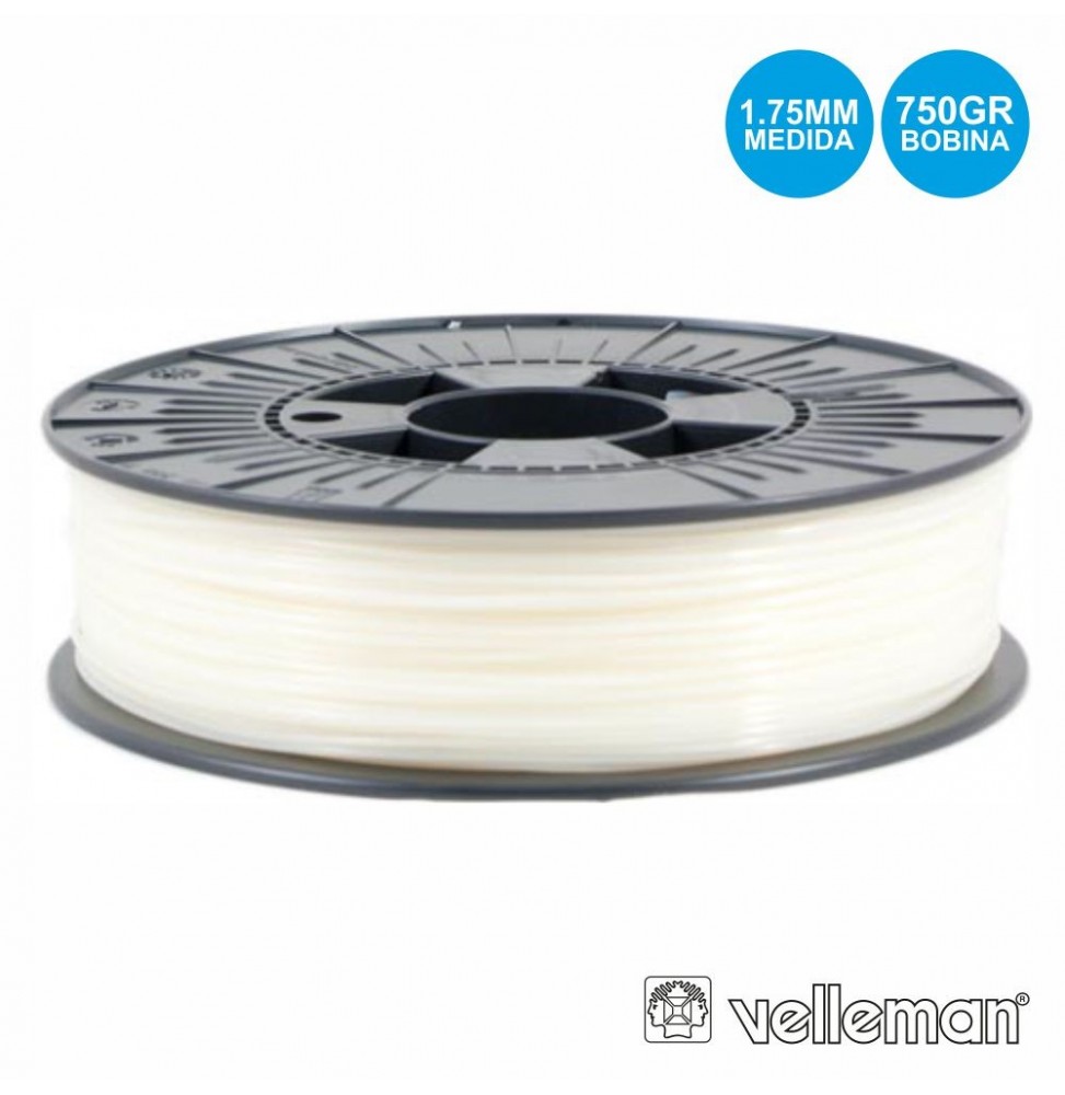 Rolo De Filamento Para Impressão 3D 1.75Mm 750G Natural - Voltagem.pt