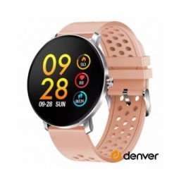 Smartwatch Multifunções Para Android Ios Rosa  Denver - Voltagem.pt