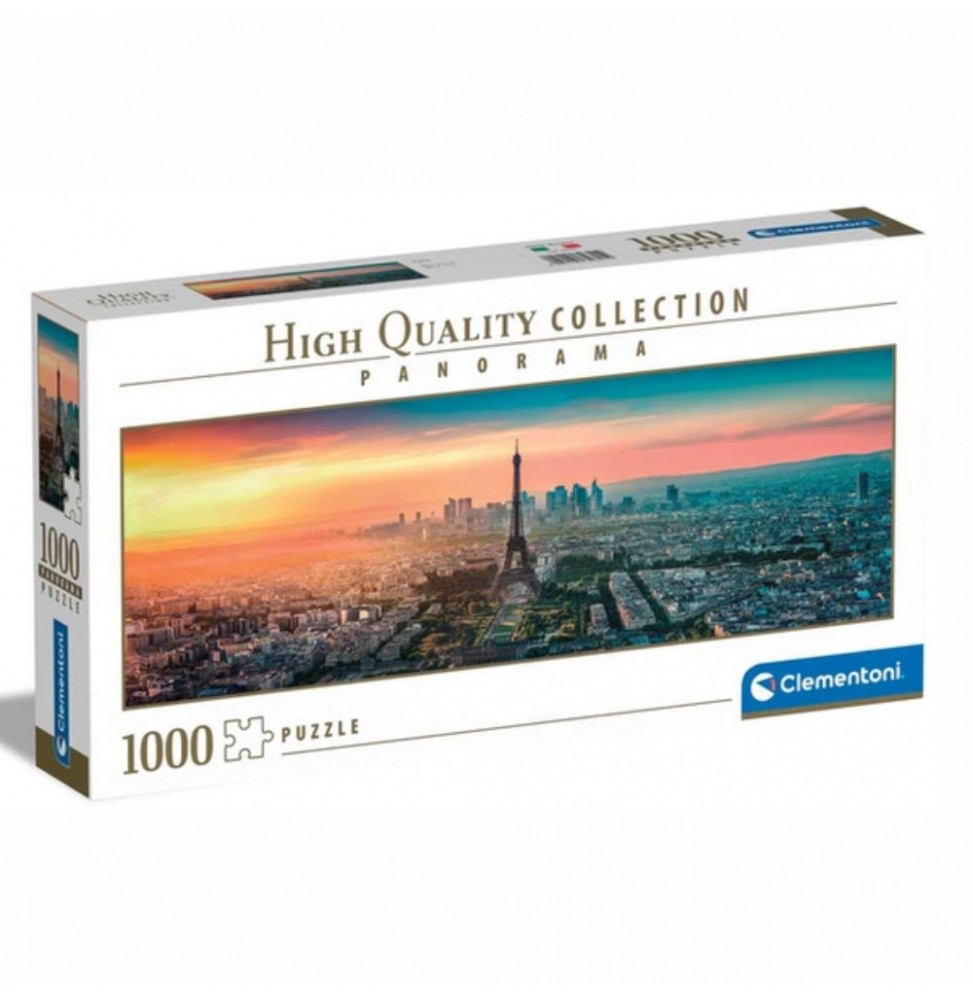 Puzzle 1000Pcs 98X33Cm Panorama Paris  Clementoni - Voltagem.pt