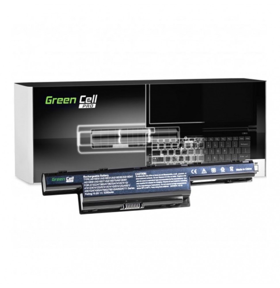 Bateria Para Portátil Acer 5200Mah 10.8V  Green Cell - Voltagem.pt