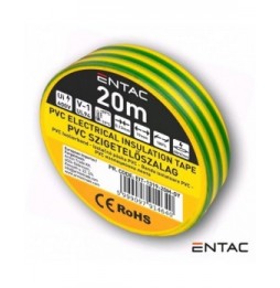 Fita Isoladora Verde/Amarelo 20M  Entac - Voltagem.pt