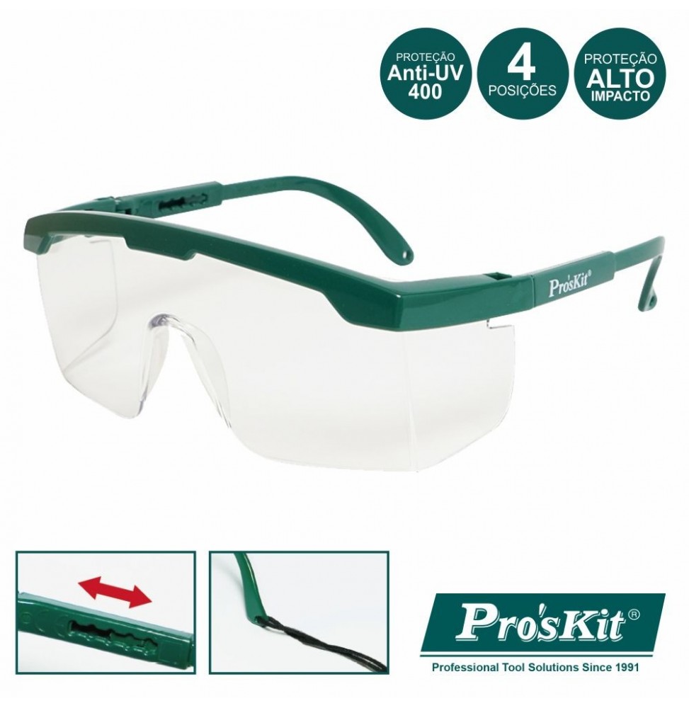 Óculos Proteção Visão Total  Proskit - Voltagem.pt