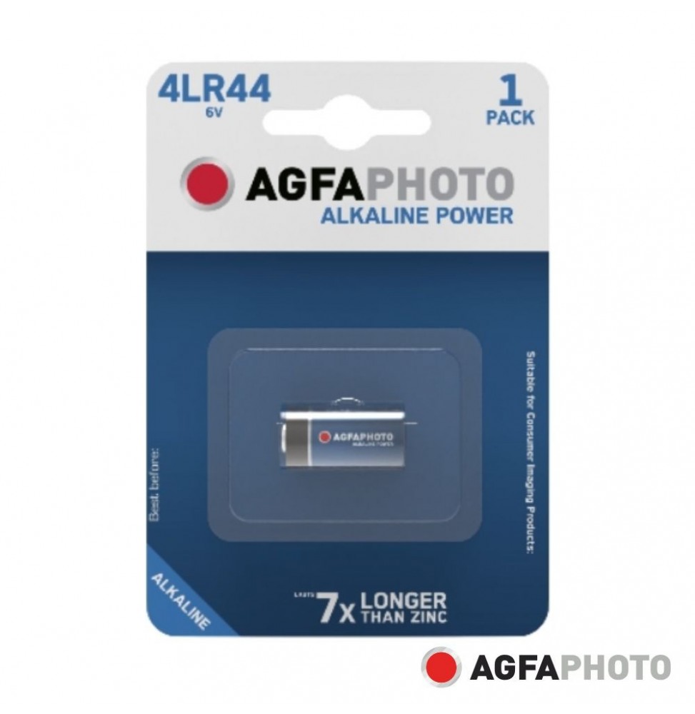 Pilha Alcalina 4Lr44 6V 1X Blister Power  Agfaphoto - Voltagem.pt