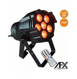 Projetor Luz Com 6 Leds 8W Rgbaw Comando Dmx  Afxlight - Voltagem.pt