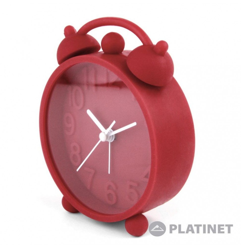 Relógio Despertador Analógico Vermelho  Platinet - Voltagem.pt