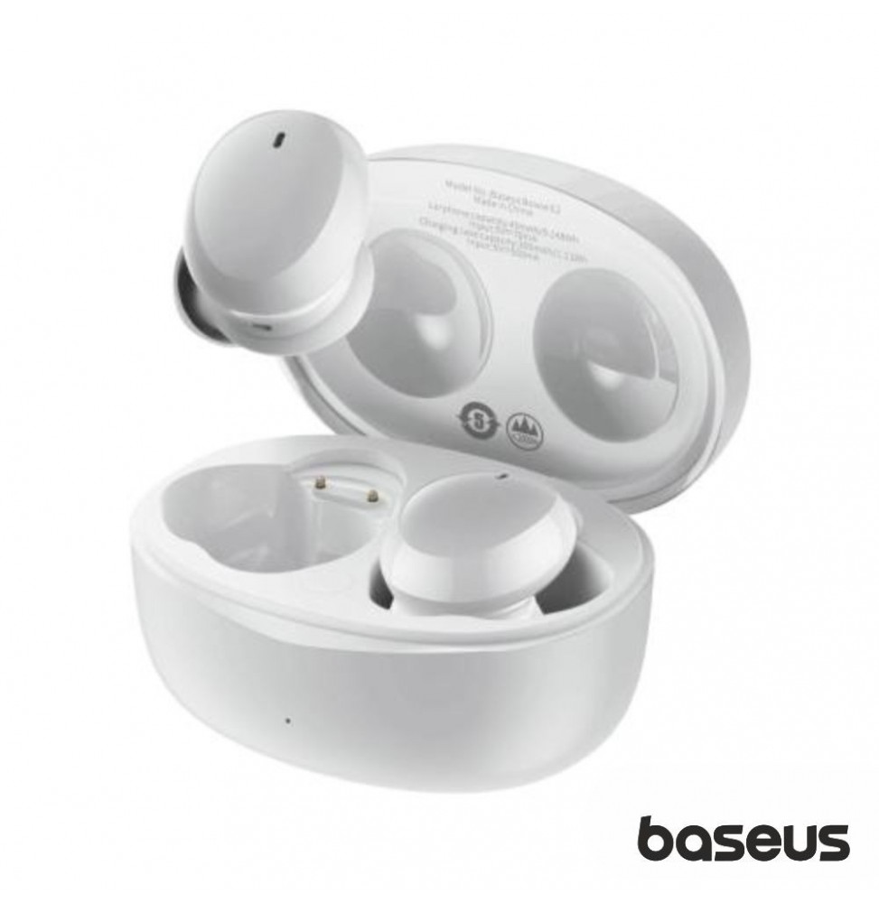 Auriculares Earbuds Tws Bluetooth Ip55 Branco  Baseus - Voltagem.pt