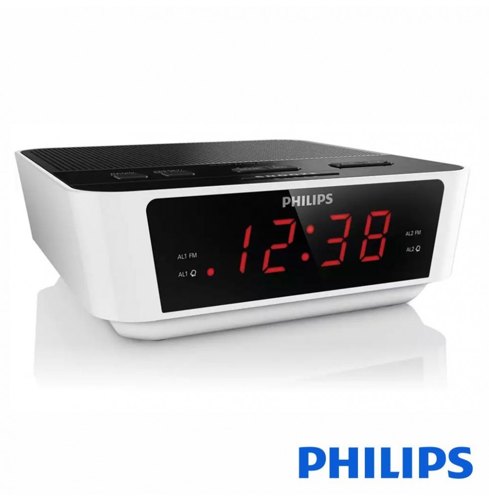 Relógio Despertador Fm Digital  Philips - Voltagem.pt