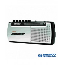Rádio Portátil Am/Fm Com Gravador Cassetes  Daewoo - Voltagem.pt