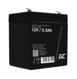 Bateria Chumbo Gel Agm 12V 5.3A  Green Cell - Voltagem.pt