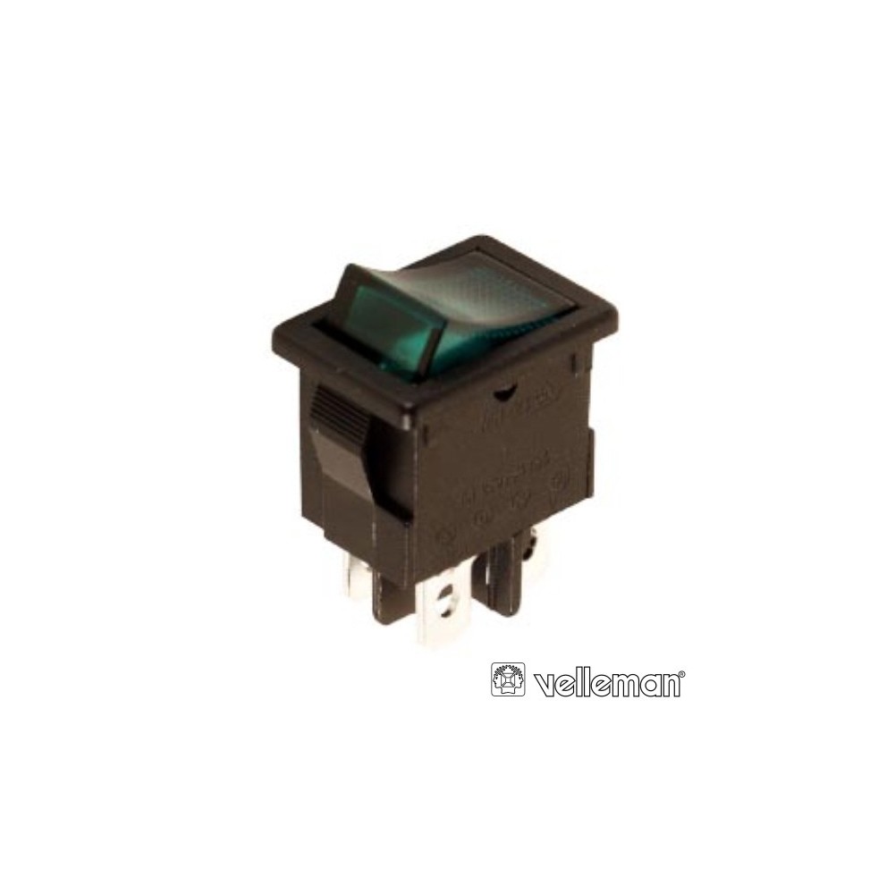 Interruptor Basculante Com Luz 5A250V Dpst Onoff  Velleman - Voltagem.pt