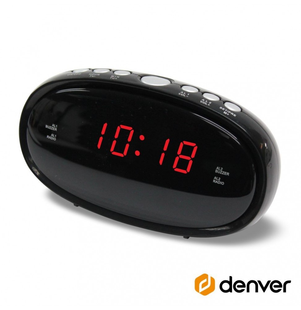 Relógio Despertador Pll Fm Digital  Denver - Voltagem.pt