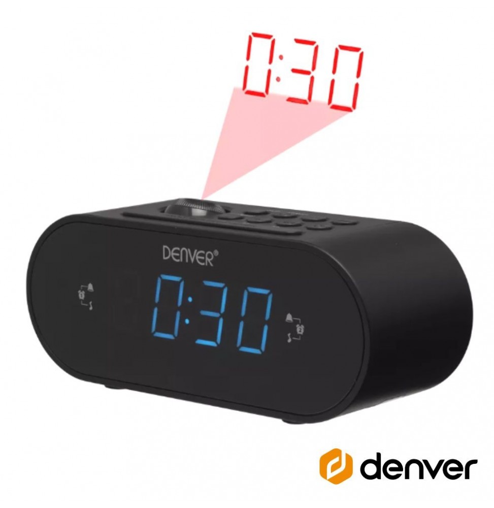 Relógio Despertador Fm Digital  Denver - Voltagem.pt