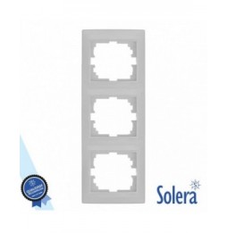Moldura Vertical Para 3 Interruptoresemtomadas Branco  Solera - Voltagem.pt