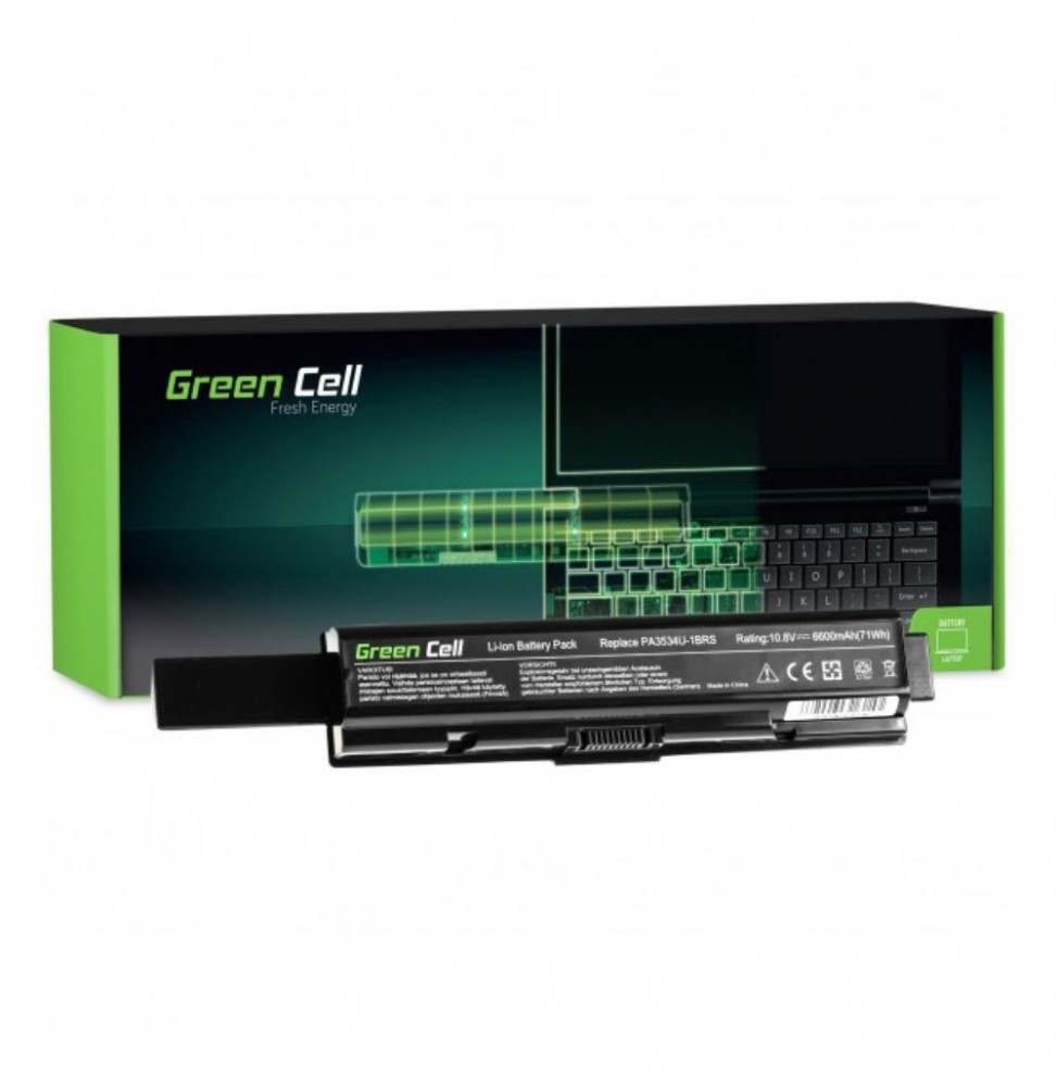 Bateria Para Portátil Toshiba 6600Mah 10.8V  Green Cell - Voltagem.pt