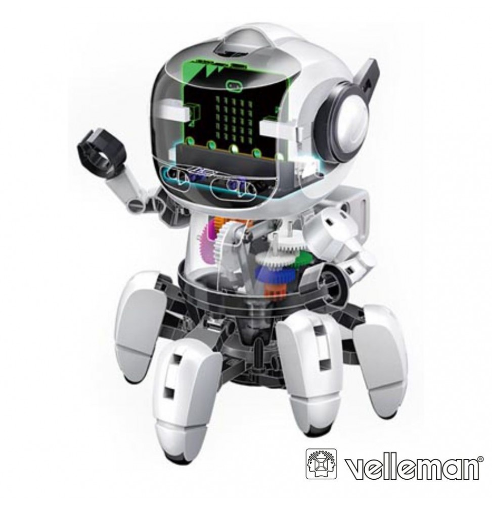 Kit Robô Com 6 Pernas Tobbie Ii 118 Peças  Velleman - Voltagem.pt