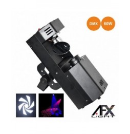 Projetor Luz Com 1 Led Branco 60W 2 Discos Gobo Dmx  Afxlight - Voltagem.pt