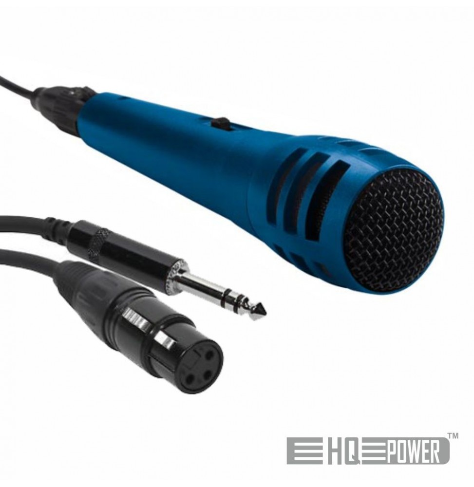 Microfone Dinâmico Unidirecional Com Cabo 8012Khz Hqpower - Voltagem.pt