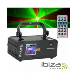 Laser Gráfico Vermelho/Verde/Amarelo Dmx 250Mw  Ibiza - Voltagem.pt