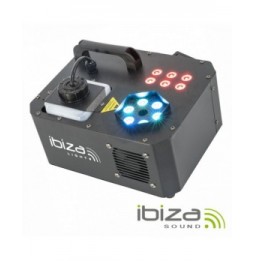 Máquina De Fumos 1000W 12 Leds 3W Rgb Com Comando  Ibiza - Voltagem.pt