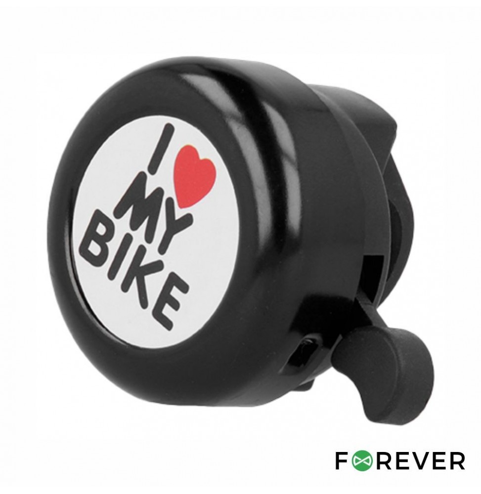 Campainha Para Bicicleta Ø5.5Cm Preta  Forever - Voltagem.pt