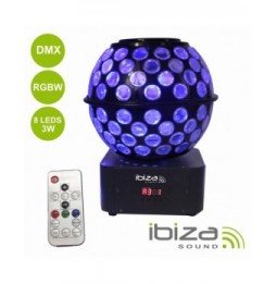 Projetor Luz Com 8 Leds 3W Rgbw Dmx  Ibiza - Voltagem.pt