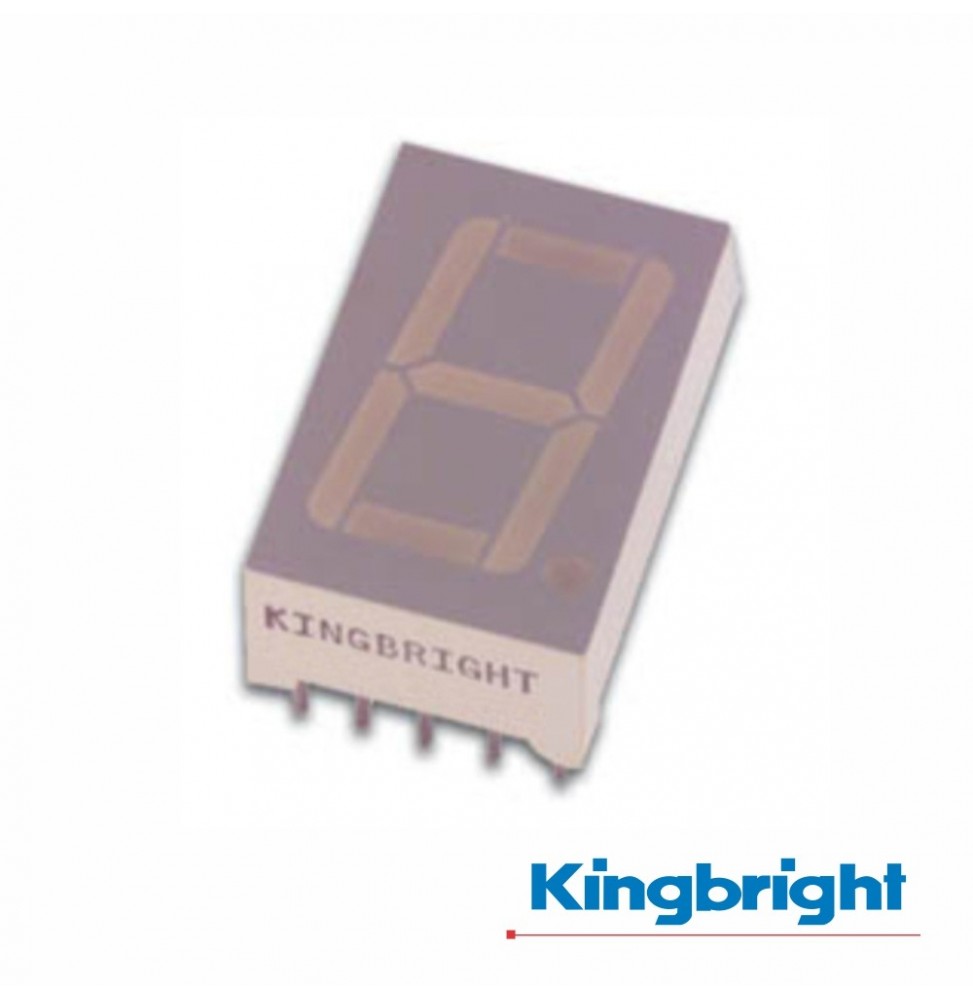 Display 1 Dígito 10Mm Cátodo Comum Supervermelho Kingbright - Voltagem.pt