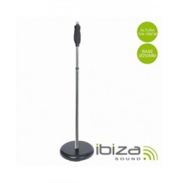 Suporte Para Microfone Cromado 104156Cm  Ibiza - Voltagem.pt