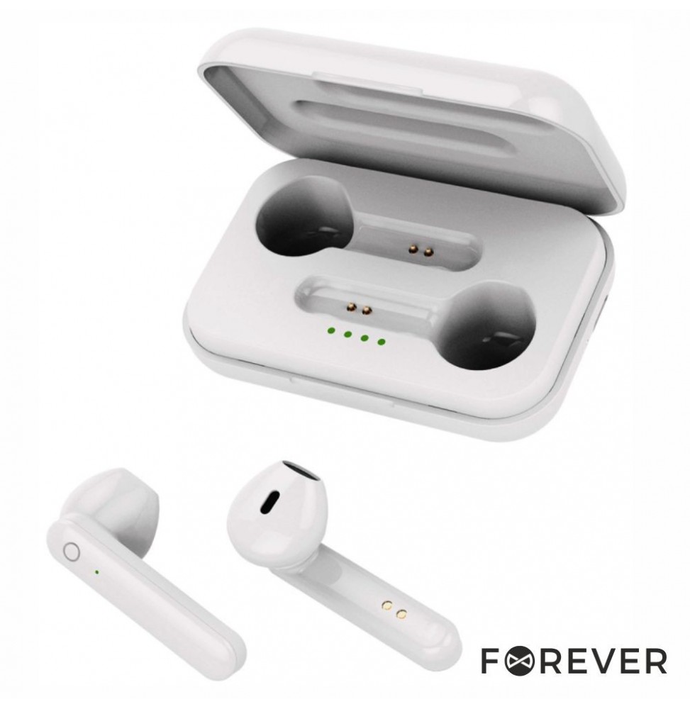 Auriculares Earbuds Tws Bluetooth Branco  Forever - Voltagem.pt
