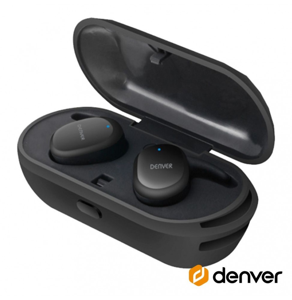 Auriculares Bluetooth V5.0 Com Mic E Dock Carregamento  Denver - Voltagem.pt