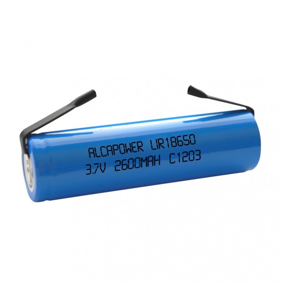 Bateria Lítio 18650 3.7V 2600Ma Com Patilhas Recarregável - Voltagem.pt