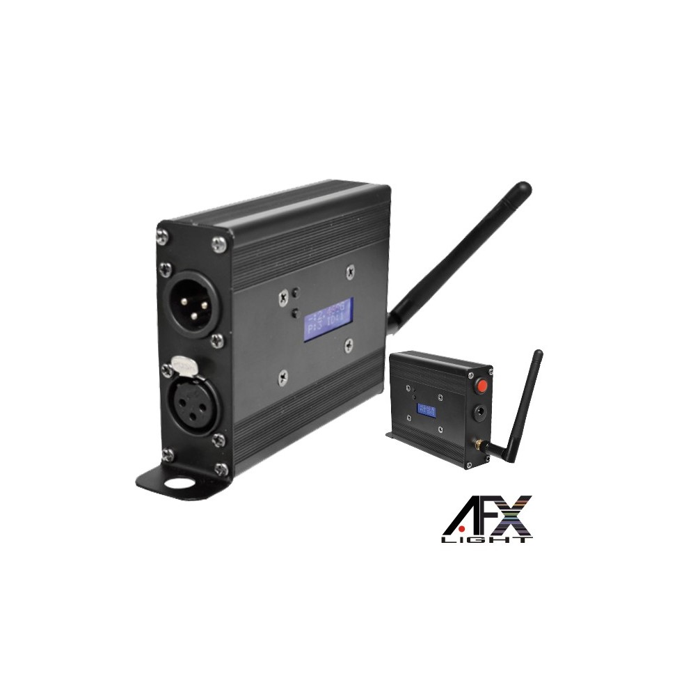 Sistema Transmissão Dmx 2.4Ghz 126 Canais 100M  Afxlight - Voltagem.pt