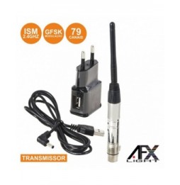 Transmissor Dmx Sem Fios 2.4Ghz 79 Canais Xlr Gfsk  Afxlight - Voltagem.pt