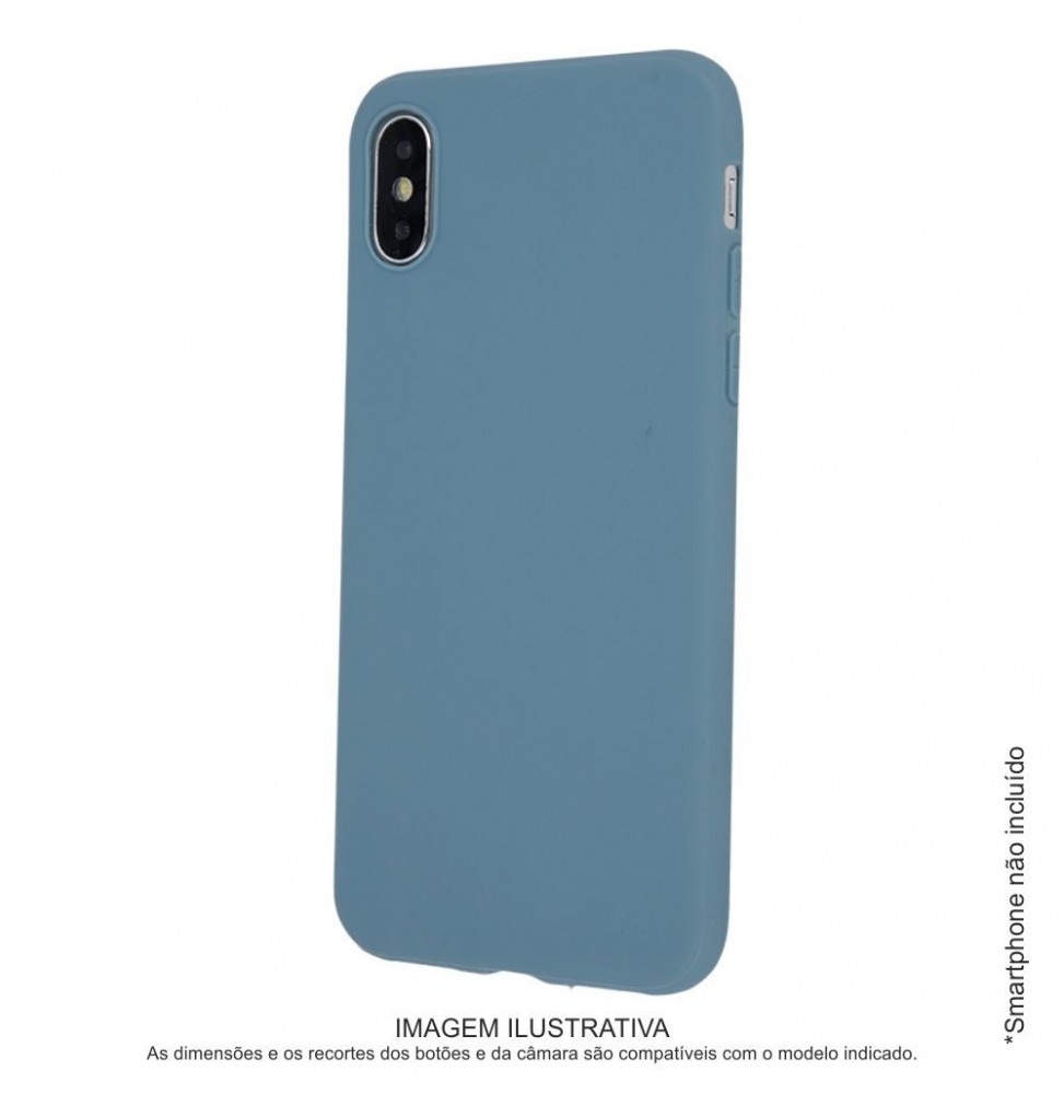 Capa Tpu Antichoque Cinza Azul Para Iphone 11 Pro Max - Voltagem.pt