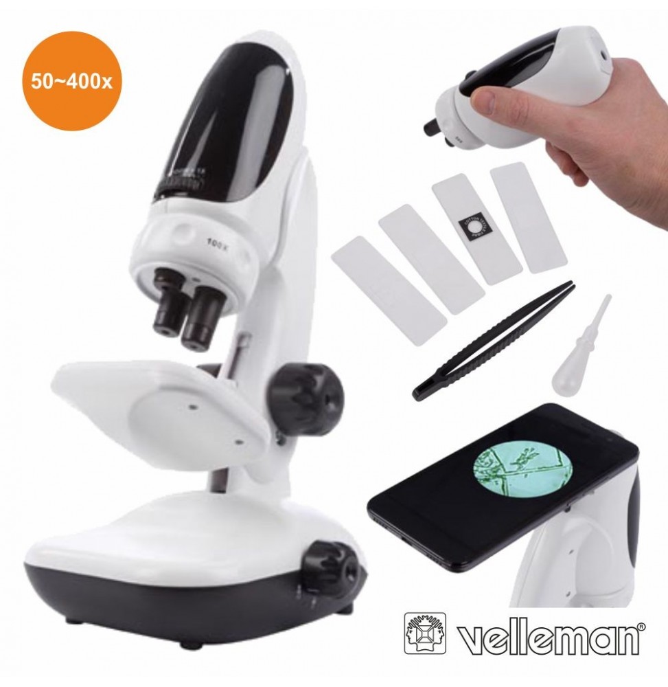 Microscópio Digital Para Telemóvel Com Ampliação 50400X - Voltagem.pt