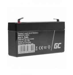 Bateria Chumbo Gel Agm 6V 1.2A  Green Cell - Voltagem.pt
