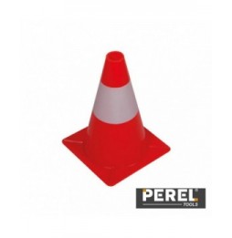 Cone De Sinalização Vermelho/Branco  30 Cm   Perel - Voltagem.pt