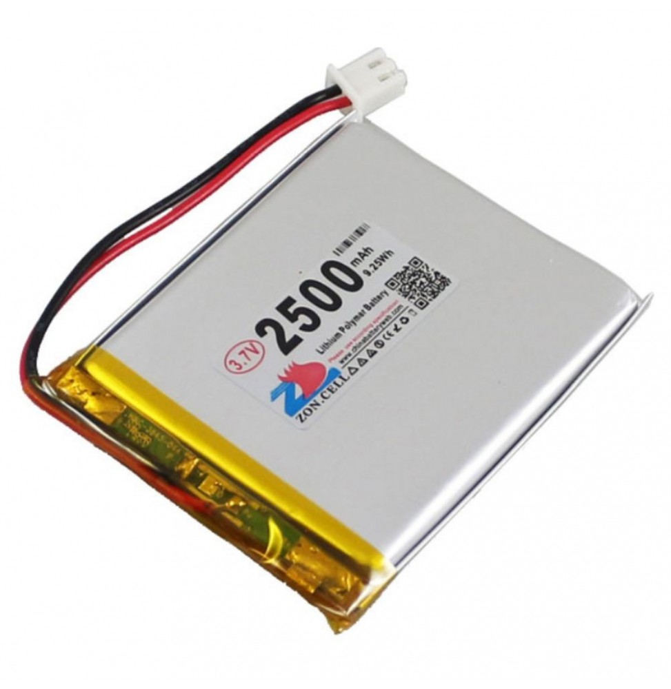 Bateria Lithium 3.7V 2500Ma Com Ficha Ph2.0 - Voltagem.pt