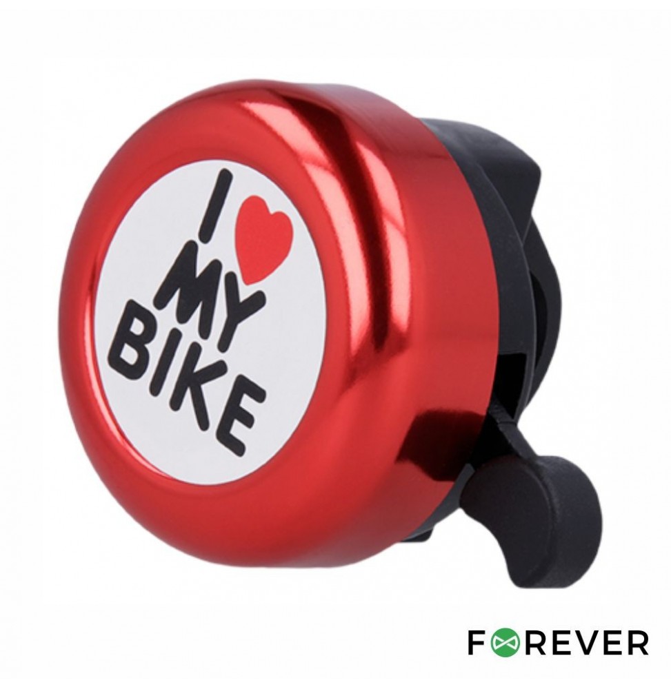 Campainha Para Bicicleta Ø5.5Cm Vermelha  Forever - Voltagem.pt