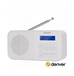 Rádio Portátil Com Despertador 1W Fm/Aux  Denver - Voltagem.pt