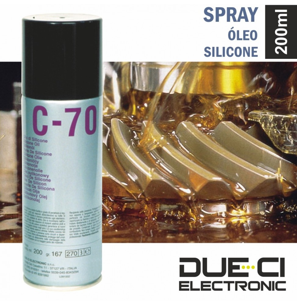 Spray De 200Ml Óleo Silicone  Dueci - Voltagem.pt
