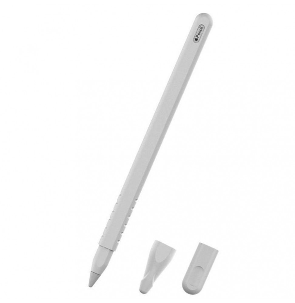 Capa Silicone Branca Para Caneta Apple Pencil 2 - Voltagem.pt