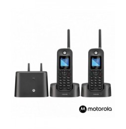 Conjunto 2 Telefones Sem Fios Preto O212  Motorola - Voltagem.pt