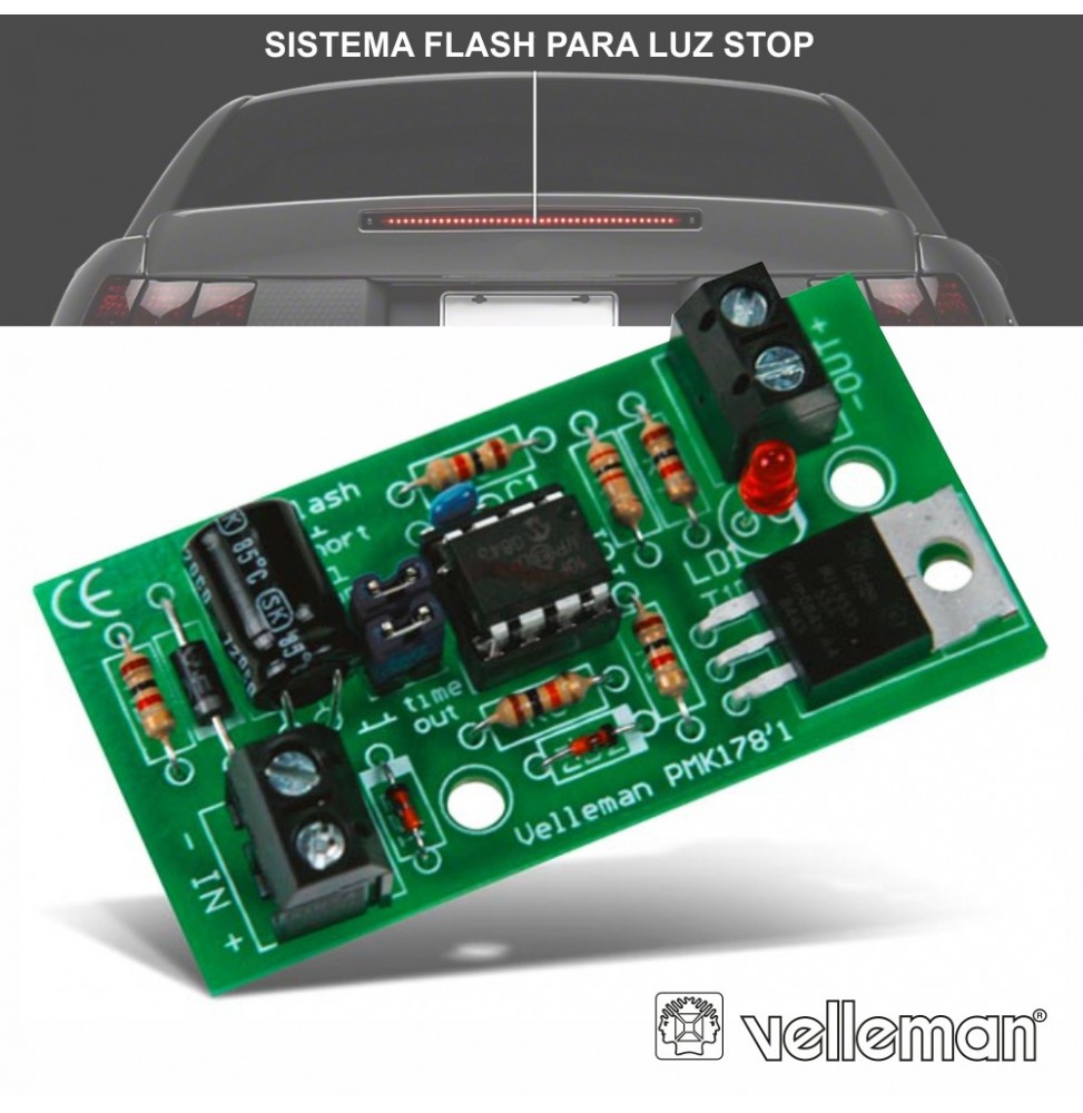 Kit Sistema De Flash Para Terceiro Stop  Velleman - Voltagem.pt