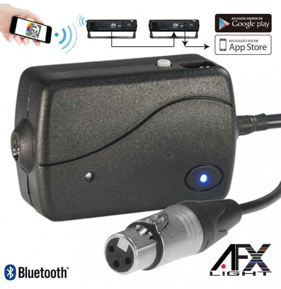 Controlador Dmx Por Bluetooth Com Bateria  Afxlight - Voltagem.pt