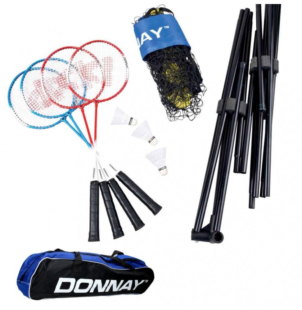 Conjunto Badminton 9Pcs  Donnay - Voltagem.pt