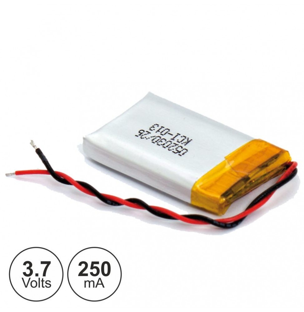 Bateria Lipolimero 3.7V 250Ma - Voltagem.pt