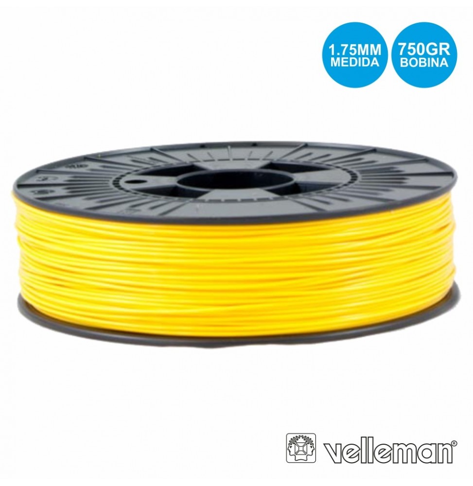 Rolo De Filamento Para Impressão 3D 1.75Mm 750G Amarelo - Voltagem.pt