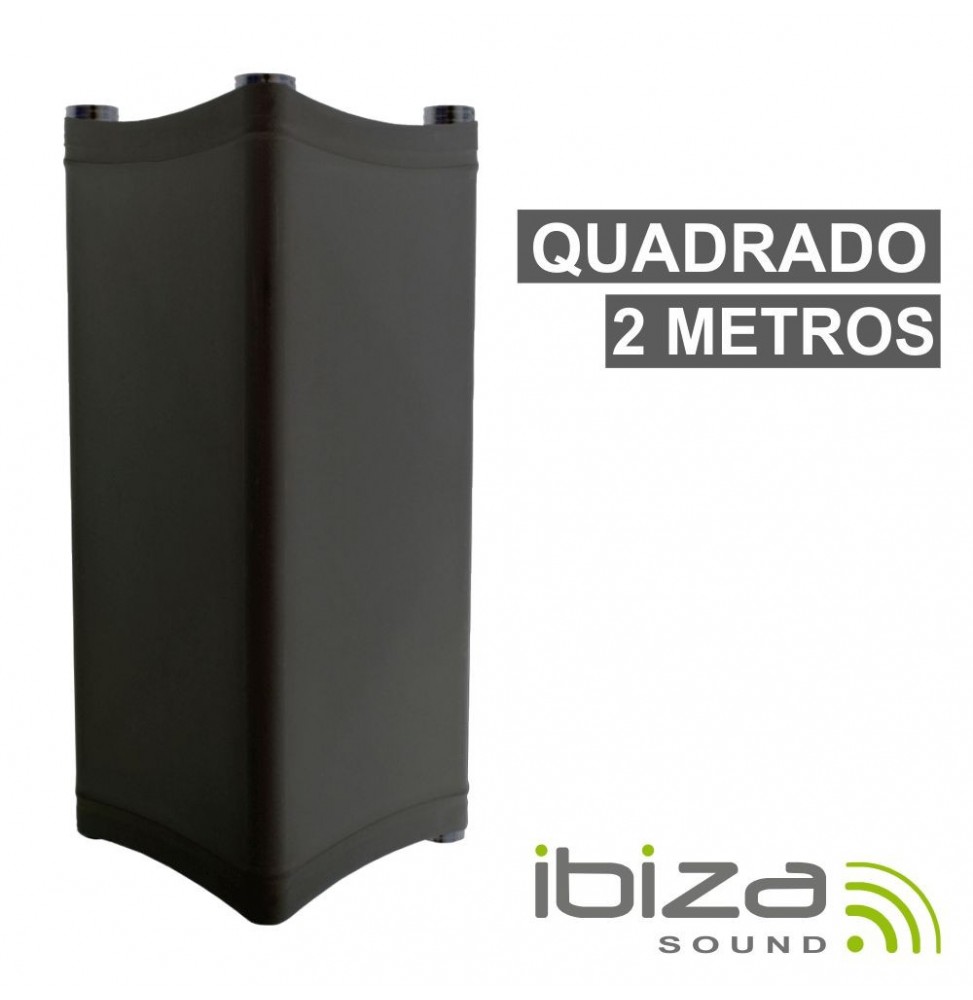 Licra Para Estruturas Quadradas Com 2M 190G/M² Preto  Ibiza - Voltagem.pt