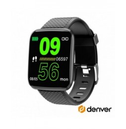 Smartwatch Multifunções Para Android Ios Preto  Denver - Voltagem.pt
